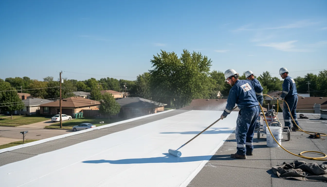 Commercial roof coating in Holden, MO near me